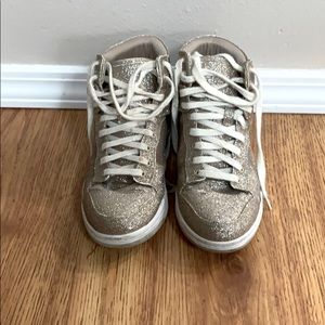 Steve Madden Sparkle Hightop Sneakers size 8